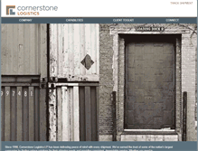 Tablet Screenshot of cornerstonelogistics.com